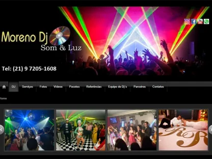 Criação de sites Portifólio Moreno DJ